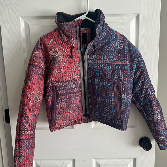 NWOT Free People Aztec Puffer Jacket - Picture 1 of 8